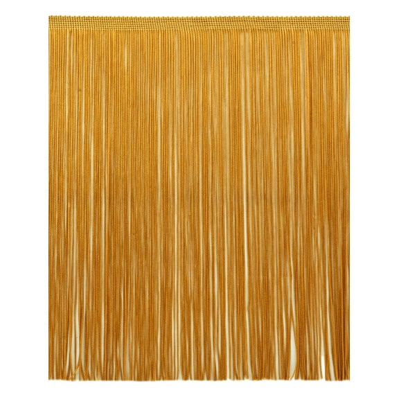 12" (30.5cm) Long Solid Chainette Bullion Fringe Trim # CF12,, Antique Gold #C4 (Dark Yellow Gold) Sold By The Yard (36"/3 ft/0.9m)