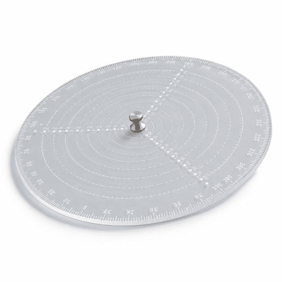 12" 300mm Round Center Finder Tool for Irregular Shapes and Circle Drawing