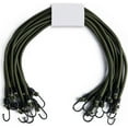 thumbnail image 1 of 12" (30CM) Bungee Cords with Hooks Heavy Duty Outdoor - 10 Pack – Choice of Sizes - Multi-Purpose Elastic Bungee Straps for Luggage, Camping - Weatherproof & UV, 1 of 5