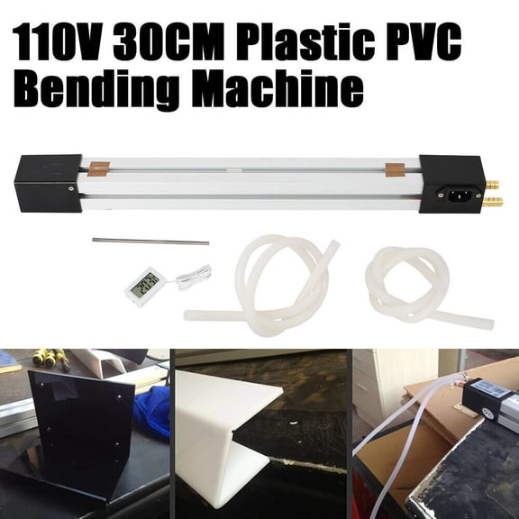 12" (30mm) Acrylic PVC Plastic Strip Heater Bender Acrylic Plastic PVC Bending Machine Manual Hot Heating Bender Tool 1mm-6mm Thickness 110V 300W