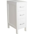 12" Bathroom Vanity Side Floor Freestanding W/3 Drawers