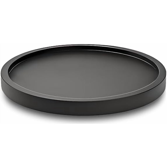 12" Black Bamboo Lazy Susan Organizer Kitchen Turntable for Cabinet Pantry Table Organization