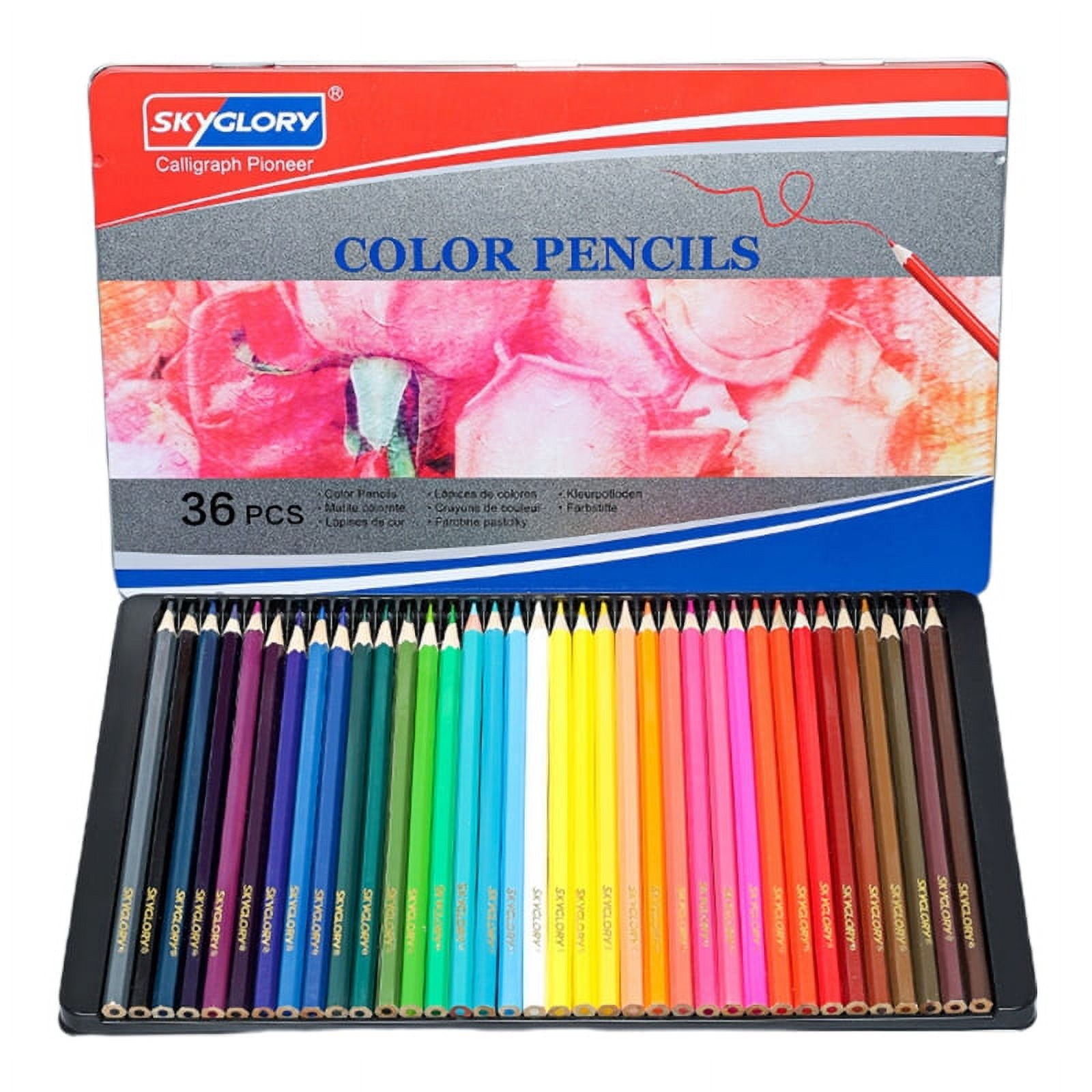 12/36/72/120Pcs Oily Color Pencil Set Thick Core Drawing Sketch Colored Pen Kit