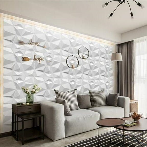 12*3D Wall Ceiling Decor Wall Panels PVC Textured Brick Art Design 11.81*11.81in