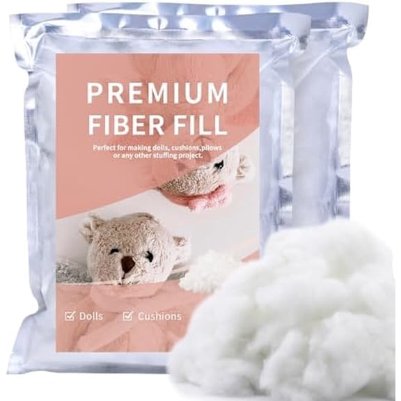 12.3oz Poly Filling Stuffing, (1.8oz-1.21 lb) Premium Polyester Fiberfill Fiber Fill Stuffing for Stuffed Animals, High Resilience Polyfill Stuffing for Crafts, Stuffing for Pillows (350g)