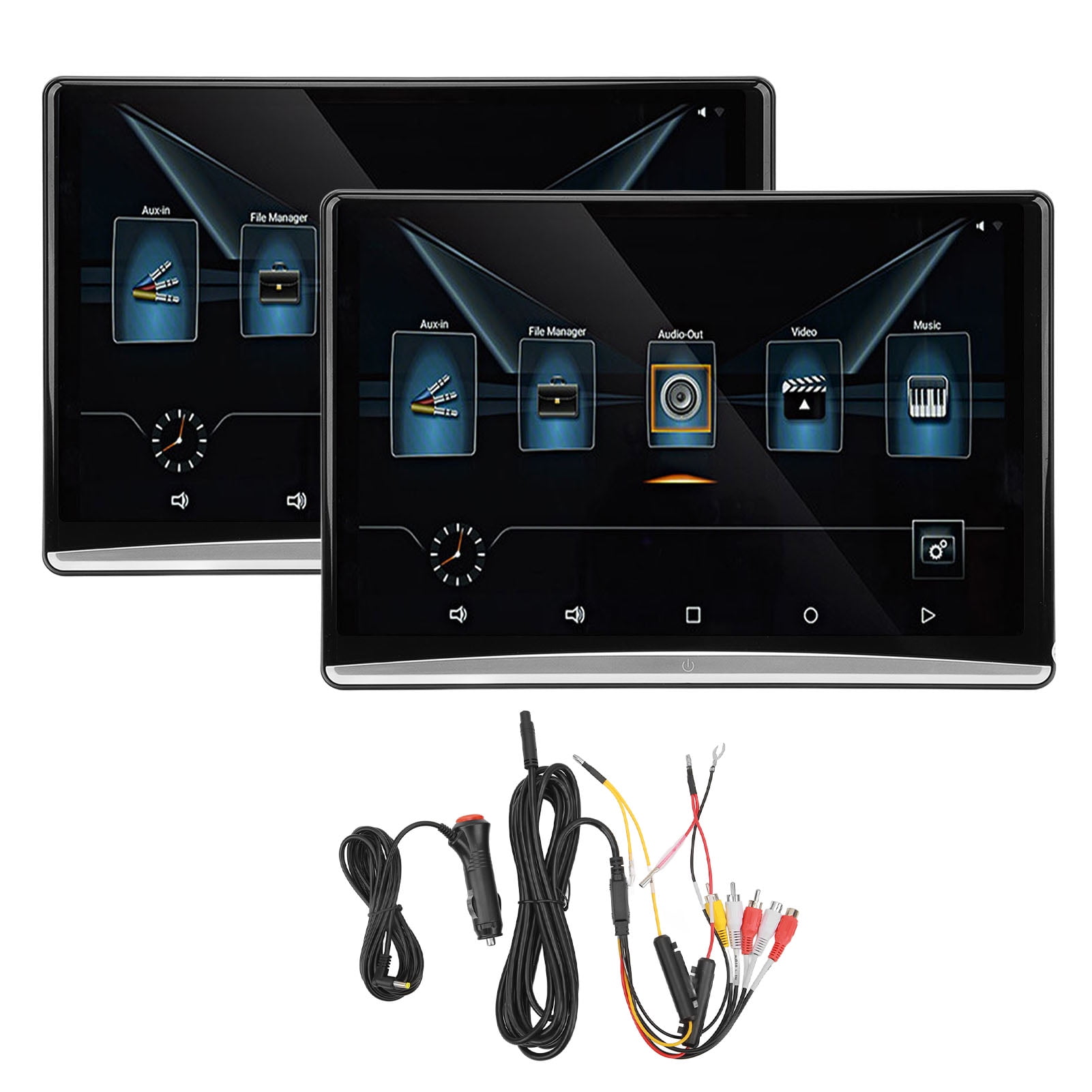 12.4 Inch Car DVd Player Dual Screen, Headrest Video Player, 8 Core