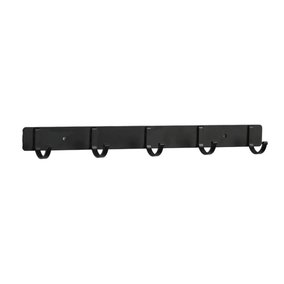 12.4-Inch Wall Mount Coat Rack with 5 Hooks, Compact Hooks for Hanging Coats, Hats, Jacket, Bags and Purses in Entryway, Bedroom, Bathroom or Closet (1-Pack)