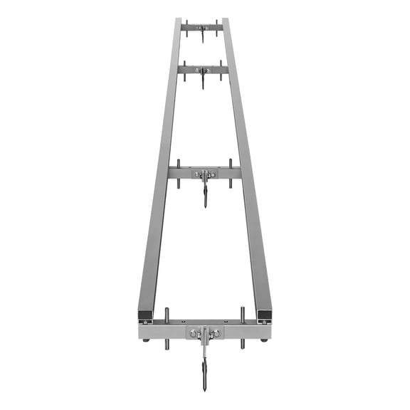 12.4 ft Chainsaw Mill Guide, Adjustable Rail Track, Includes Chainsaw & 2 Wedges, for Builders & Woodworkers