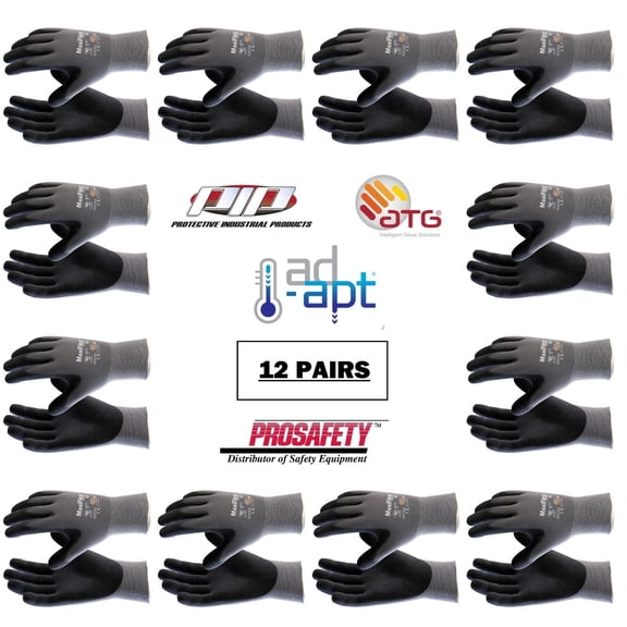 12- 42-874 MaxiFlex Foam Nitrile Grip Palm Coated PROTECTIVE WORK GLOVES MEDIUM