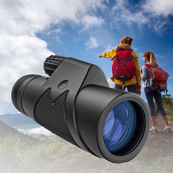 12×42 Monocular - 5.9 x 2.2 x 2.2in High Power BAK4 HD Scope for Bird Watching, Concerts, Hiking with Smartphone Adapter