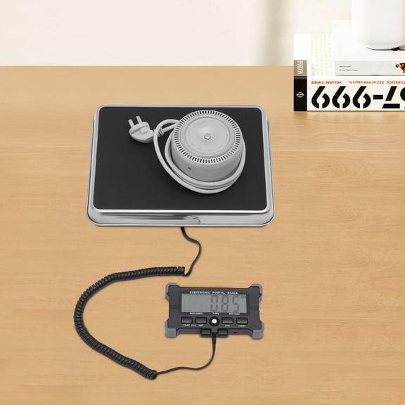 12.44*9.84*1.95inch 440lb Black Postal Scale Digital Shipping Electronic Mail Packages Scale Stainless USB