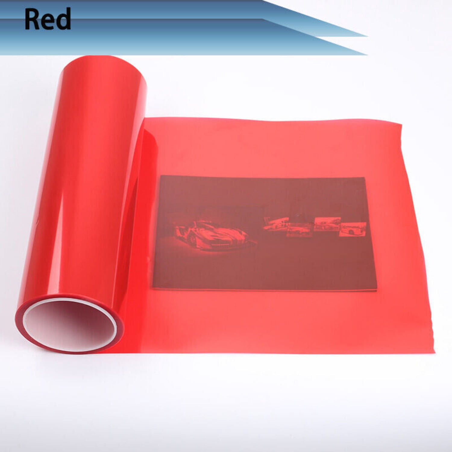 Yellow Tint Vinyl Wrap Film For Headlights, Tail Lights, Fog Lights - 12x24 Inch Sheet, VW Style