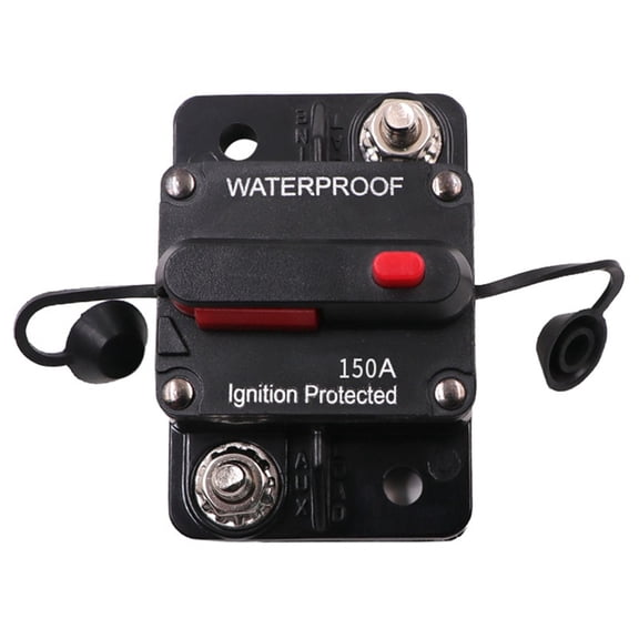 12-48V DC Circuit Breaker Fuse Reset Waterproof 150A AMP for Car Boat Auto