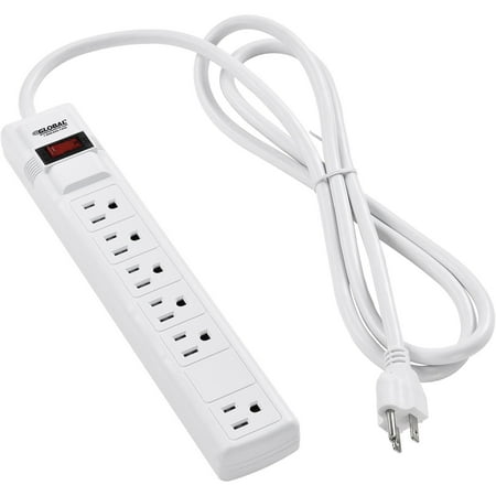 Global Industrial Surge Protected Power Strip 5+1 Outlets 15A 90 Joules 6' Cord
