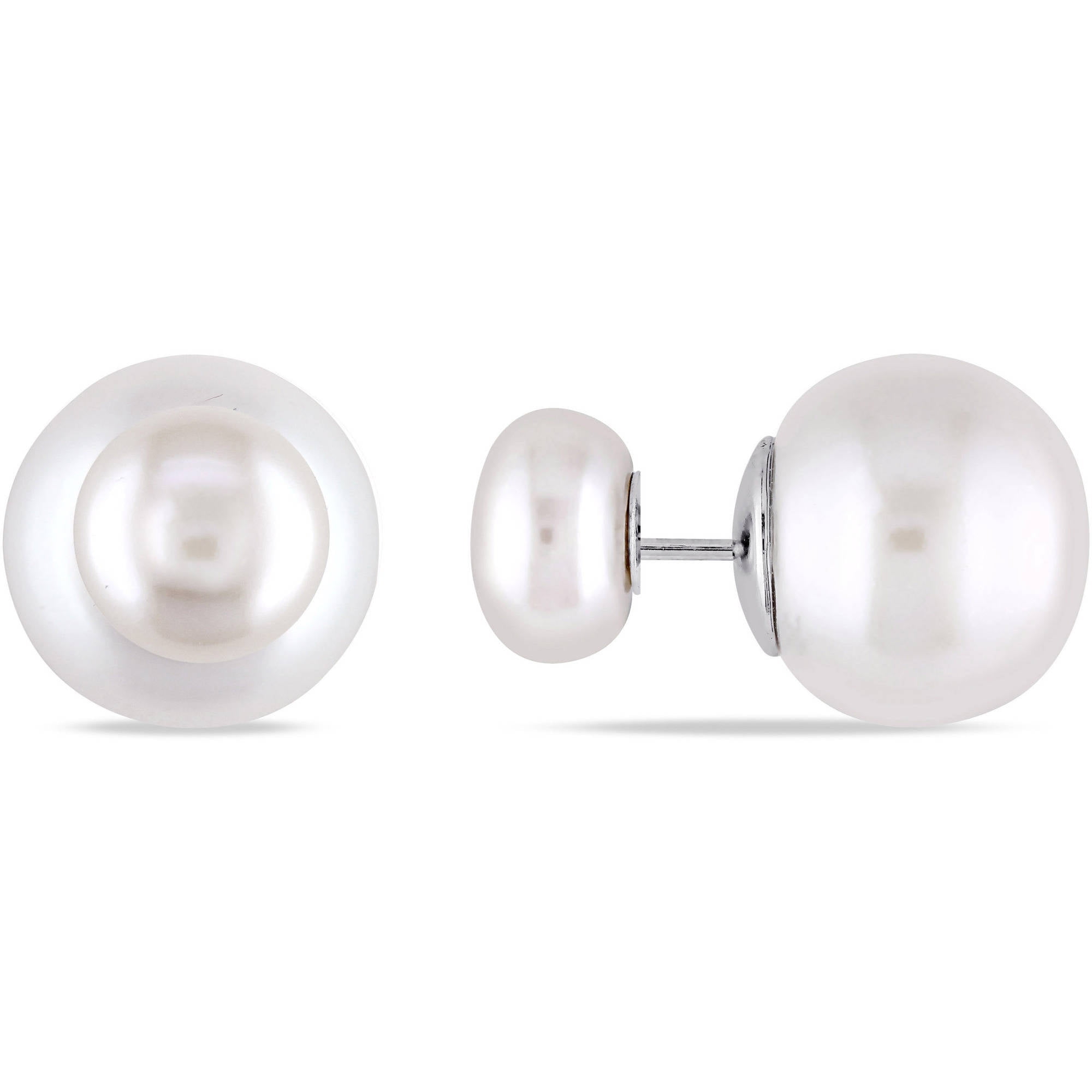 12.5 13mm and 8 8.5 White Button Cultured Freshwater Pearl