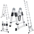 12.5/14.5/16.5/18.5 FT Telescoping Ladder Aluminum Extension Ladder ...