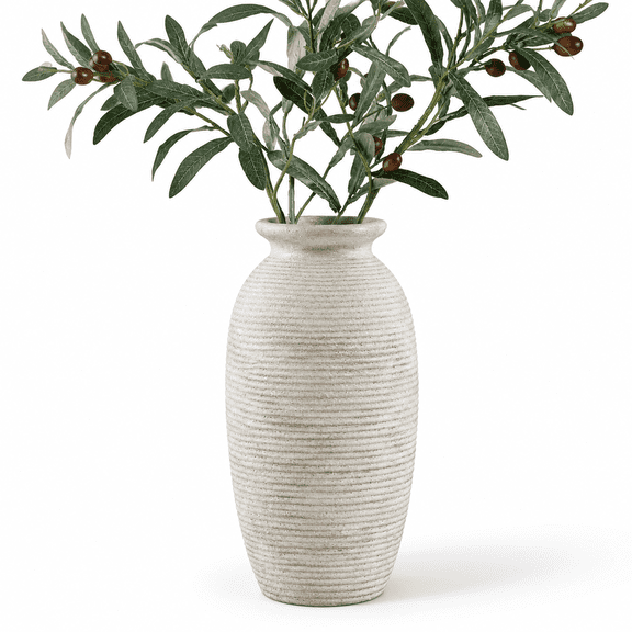 12.5" - D Ceramic Flower Vase Large Decorative Pottery for Home Decor