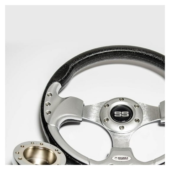 12.5 Inch Silver Steering Wheel For EZGO TXT/RXV/VALOR/ST Golf Cart