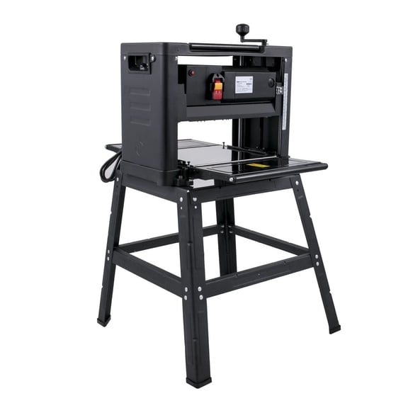 12.5 Inch Thickness Planer Woodworking 1500W Benchtop Planer with Foldable Stand & Dust Port