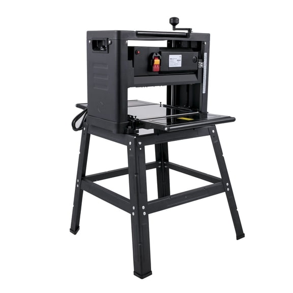 12.5 Inch Thickness Planer Woodworking 1500W Foldable Benchtop Planer with Stand & Dust Port - 315"/min Feed Rate Double Cutter for Wood