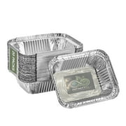 12.5"L X 10.5"W X 4"D Heavy-Duty Eco-Friendly Aluminum Pans - Disposable Aluminum Pans - Aluminum Serving Tray - Catering Pans, Baking, Roasting & Meal Prep - Foil Pan (Half Pan Extra-Deep/20 Pack)