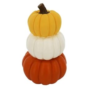 12.5" Stacked Pumpkin Trio Tabletop Dcor by Ashland