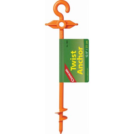 12.5" Twist Anchor Screws Into Many Types Of Ground & Holds Securely, Each