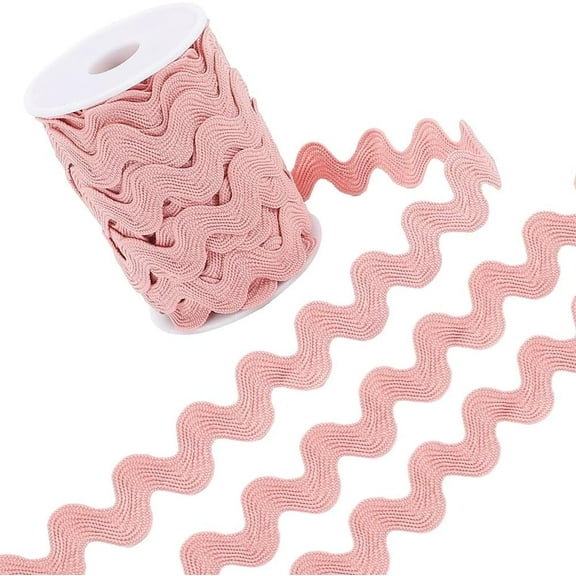 12.5 Yards Rick Rack Trim 1/2 Inch Sewing RIC Rac Rickrack Lace Wave Ribbon Zig Zag Wave Bending Lace Trim Sea Green S Shaped Woven Fabric with Spool for DIY Crafts Christmas