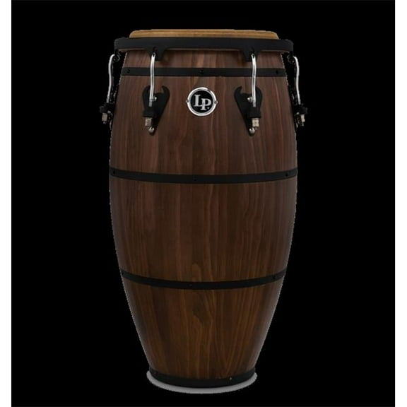 12.5 in. Pine Shell & Matador Soft Strike Rim Whisky Barrel Tumba, Black