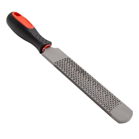 12.5 inch Horseshoe File, Double-Sided Hoof Rasp with Rubber Handle, Farrier Tool for Horse, Goat, and Cow Hoof Maintenance