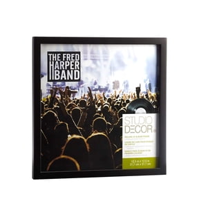 Studio Decor 12.5" x 12.5" Black Deluxe LP Album Frame