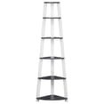 thumbnail image 1 of 15.5" x 22.5" x 71.25" Grey White Particle Board  Bookshelf, 1 of 5