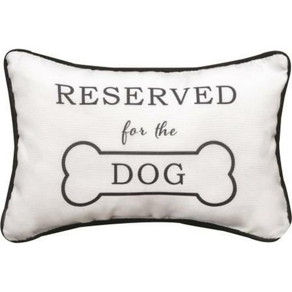12.5 x 8 in. Reserved for the Dog Word Pillow