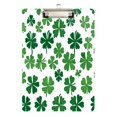 thumbnail image 1 of 12.5" x 9" Acrylic Clipboard with Silver Metal Clip Office and Classroom Essential Shamrock Pattern, 1 of 7