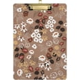 thumbnail image 1 of 12.5"x9" Blossom Flowers Clipboards, Standard A4 Letter Size Nursing Clipboard with Low Profile Metal Clip Decorative Clip Board for Office Supplies,Silver, 1 of 7