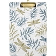 thumbnail image 1 of 12.5"x9" Fall Dragonfly Plant Leaf Clipboards, Standard A4 Letter Size Nursing Clipboard with Low Profile Metal Clip Decorative Clip Board for Office Supplies,Silver, 1 of 7