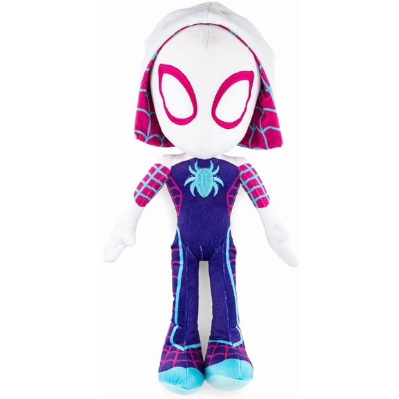12.59 Inches Spider Pillow Partner - Super Soft Polyester Microfiber (White Spider)