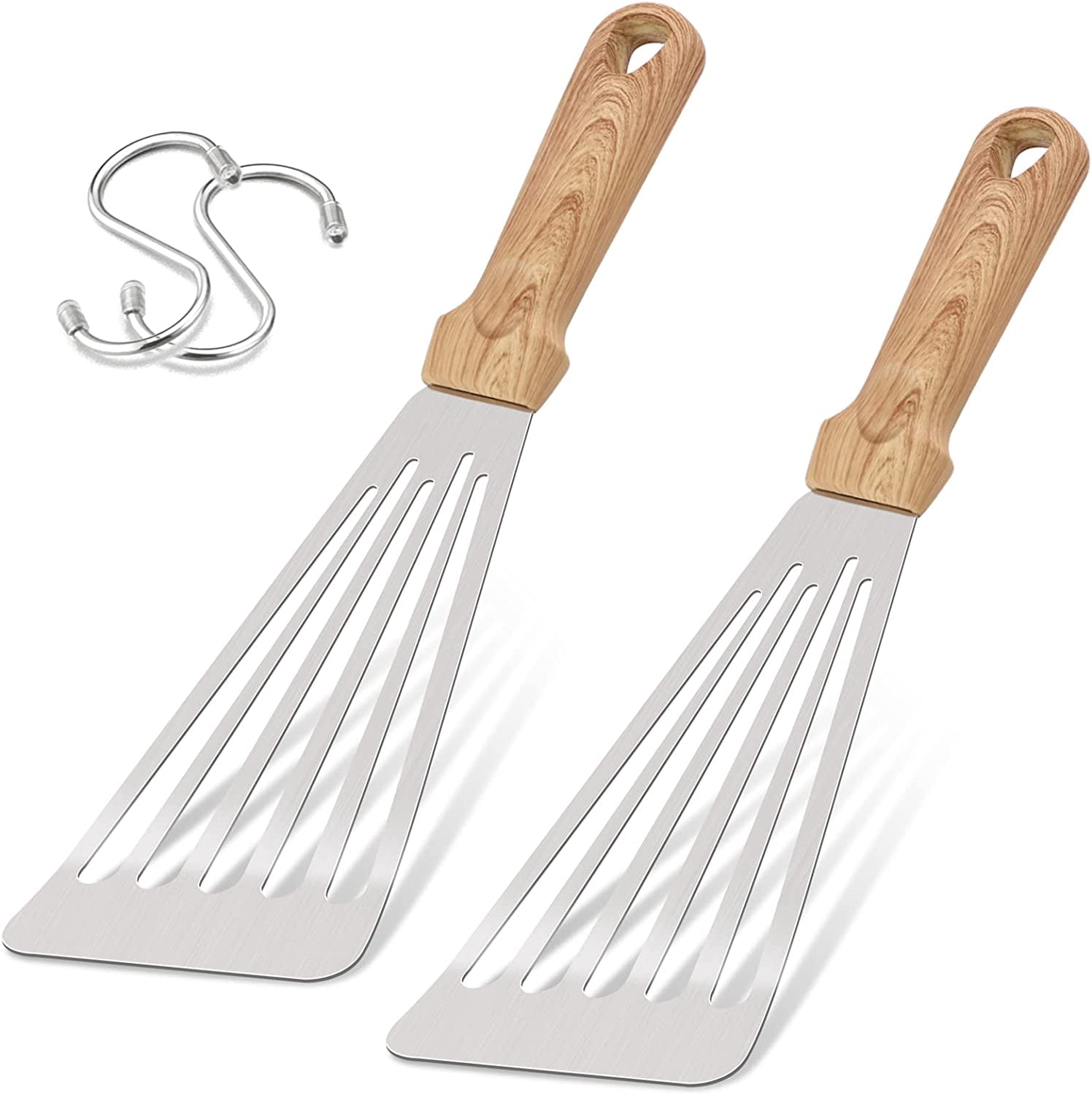 Rada Stainless Steel Turnover Spatula for Cooking, Slotted