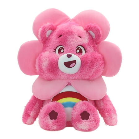 20 Inches Pink Care Bears Plush with FlowerDress Up for Adult and Child, Easter