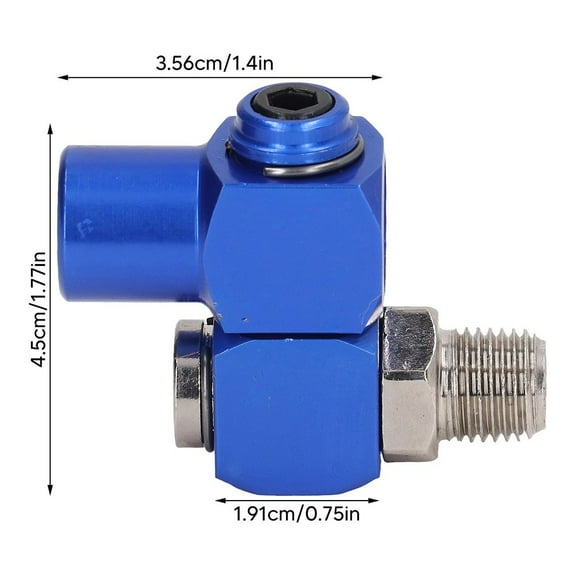 12.5mm for 360 Swivel Air Hose Connector Adapter Pneumatic Part Adapter Blue