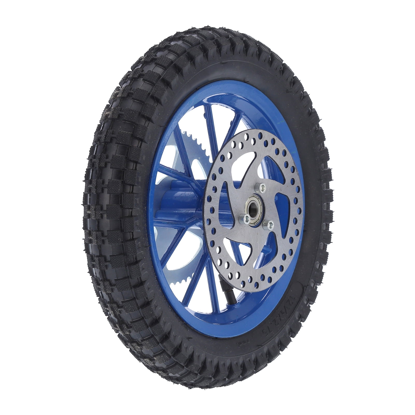 12.5x2.75 inch mini bike rear wheel antiskid rubber steel alloy for