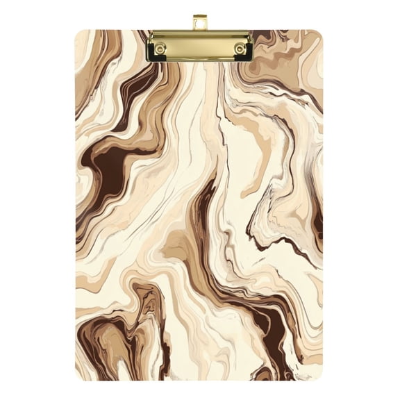 12.5x9 Inch Acrylic Clipboard with Metal Clip – Single-Sided Print & Retractable Hook，Digital Ink Drawing