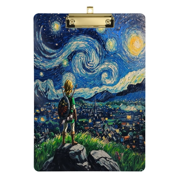 12.5x9 Inch Acrylic Clipboard with Metal Clip – Single-Sided Print & Retractable Hook，Standing on Top