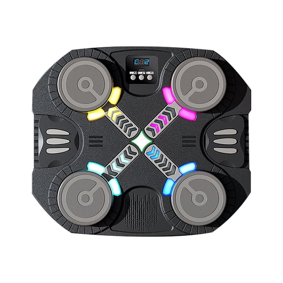 12.6*10.8 Inch Upgraded Music Punching Machine for Men & Women, Wall Mounted Bluetooth Smart Boxing Pad with Rhythm Lights & 3 Modes, Home Fitness Boxing Equipment for All Ages, Birthday Sport Gift