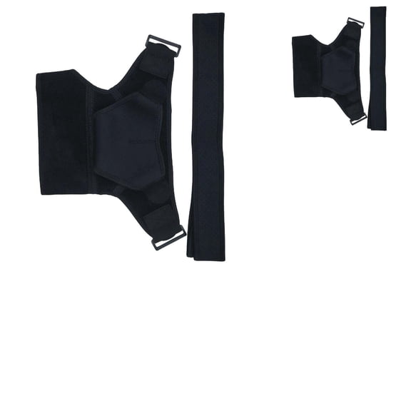 12.6*17.3" Shoulder Support Brace with Pressure Pad for Men Women Adjustable Rotator Compression Sleeve, AC Joint Support Wrap for Torn Tendonitis Dislocation, Fits Right or Left Shoulder