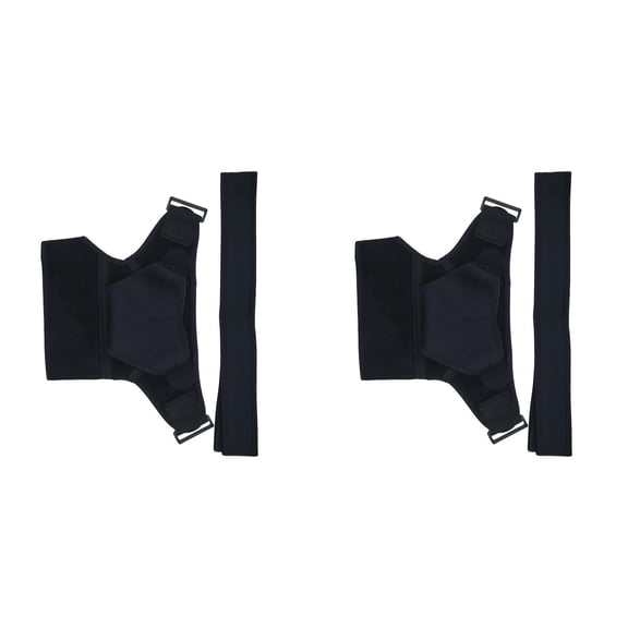 12.6*17.3" Shoulder Support Brace with Pressure Pad for Men Women Adjustable Rotator Compression Sleeve, AC Joint Support Wrap for Torn Tendonitis Dislocation, Fits Right or Left Shoulder