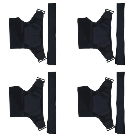 12.6*17.3" Shoulder Support Brace with Pressure Pad for Men Women Adjustable Rotator Compression Sleeve, AC Joint Support Wrap for Torn Tendonitis Dislocation, Fits Right or Left Shoulder