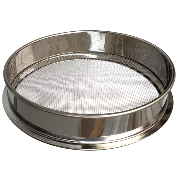 12.6 in / 32 cm Round Stainless Steel Sieve, Versatile Sifter for Mealworms, High-Efficiency Frass Sifter with 3.1 in / 8 cm Depth, Ideal for Separating and Filtering