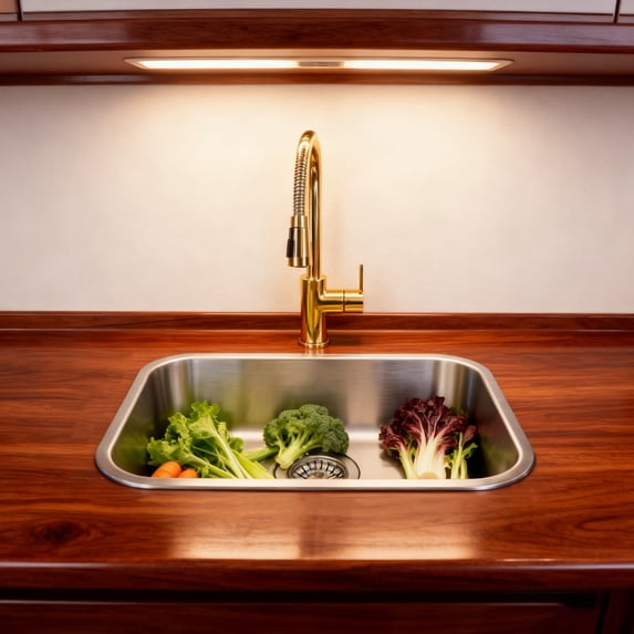 12.6*8.66*4.72in Small Stainless Steel Narrow Rectangle Undermount Sink Compact Bar Sink Kitchen