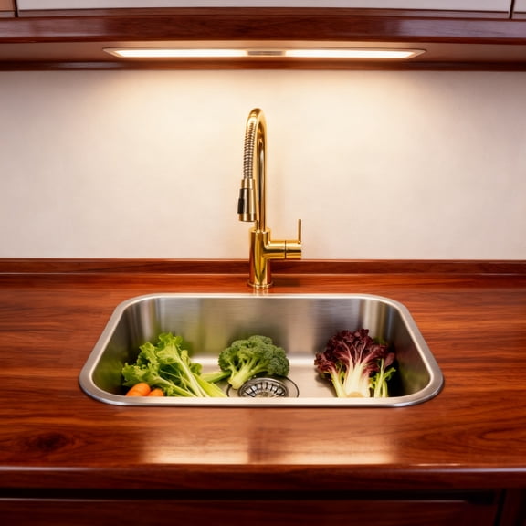 12.6*8.66*4.72in Small Stainless Steel Narrow Rectangle Undermount Sink Compact Bar Sink Kitchen